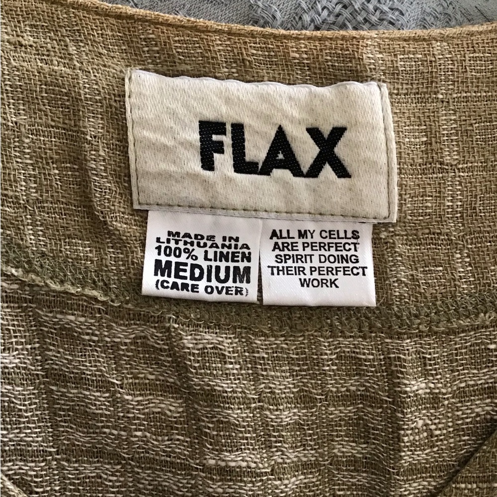 Flax Wrap-Style Linen Blend Top - Picture 4 of 5